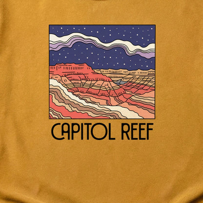 Capitol Reef National Park at Night Cotton T-Shirt