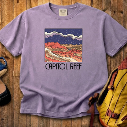Capitol Reef National Park at Night Cotton T-Shirt