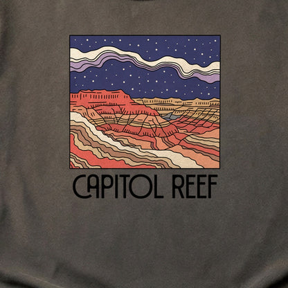 Capitol Reef National Park at Night Cotton T-Shirt