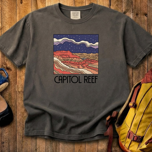 Capitol Reef National Park at Night Cotton T-Shirt