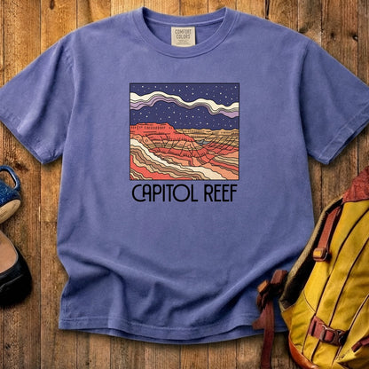 Capitol Reef National Park at Night Cotton T-Shirt