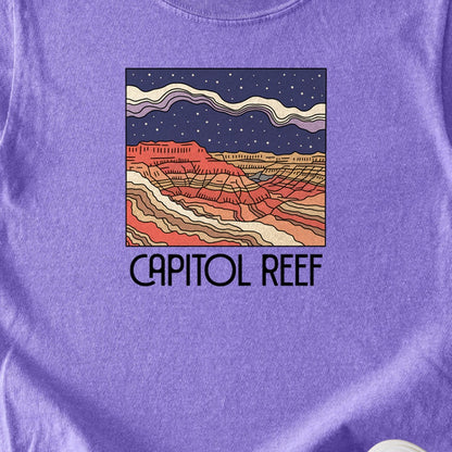 Capitol Reef National Park at Night Kids Cotton T-Shirt