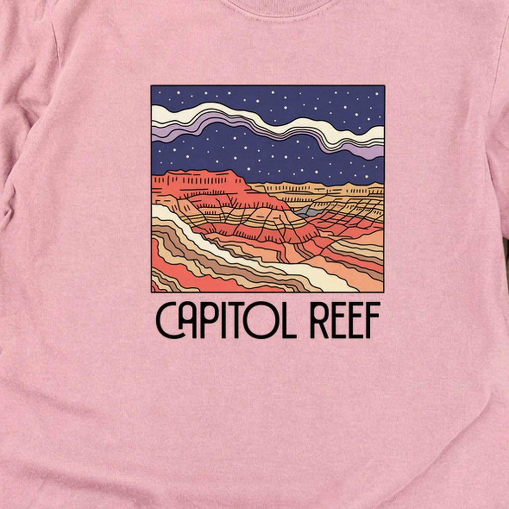 Capitol Reef National Park at Night Cotton Long Sleeve