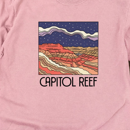 Capitol Reef National Park at Night Cotton Long Sleeve