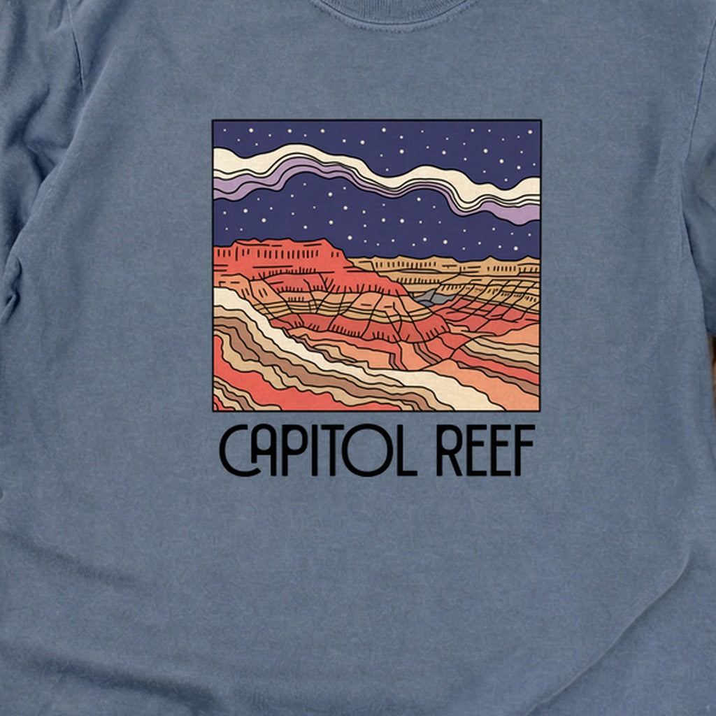 Capitol Reef National Park at Night Cotton Long Sleeve