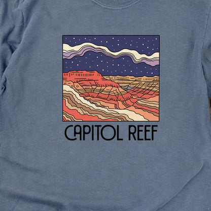 Capitol Reef National Park at Night Cotton Long Sleeve