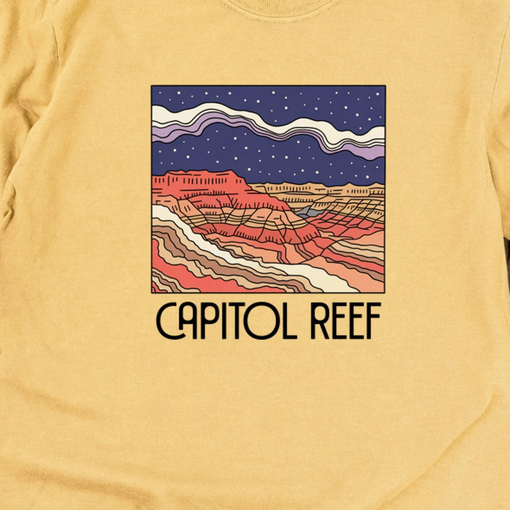 Capitol Reef National Park at Night Cotton Long Sleeve