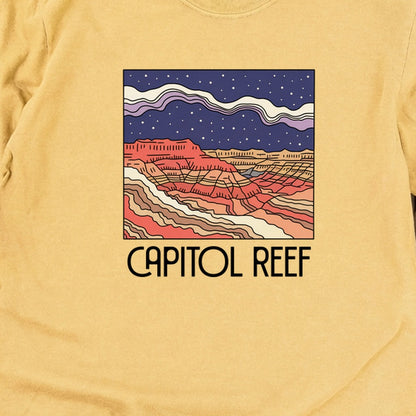 Capitol Reef National Park at Night Cotton Long Sleeve