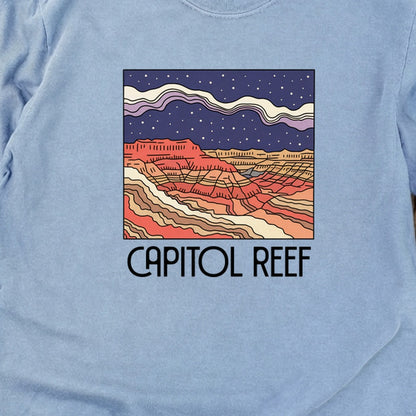 Capitol Reef National Park at Night Cotton Long Sleeve