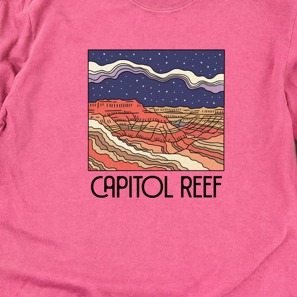 Capitol Reef National Park at Night Cotton Long Sleeve