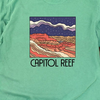 Capitol Reef National Park at Night Cotton Long Sleeve