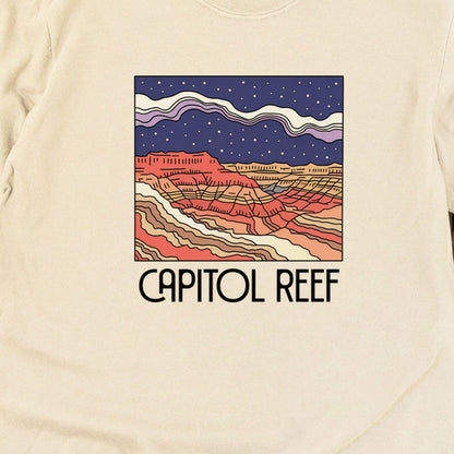 Capitol Reef National Park at Night Cotton Long Sleeve