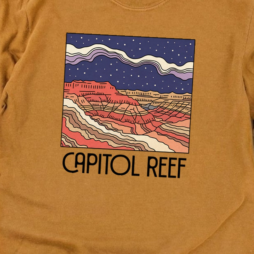Capitol Reef National Park at Night Cotton Long Sleeve