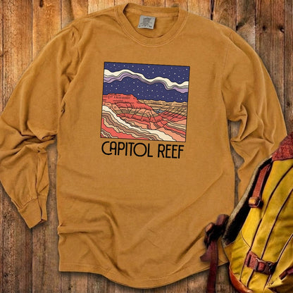 Capitol Reef National Park at Night Cotton Long Sleeve