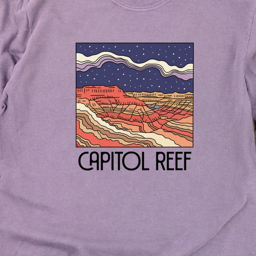 Capitol Reef National Park at Night Cotton Long Sleeve