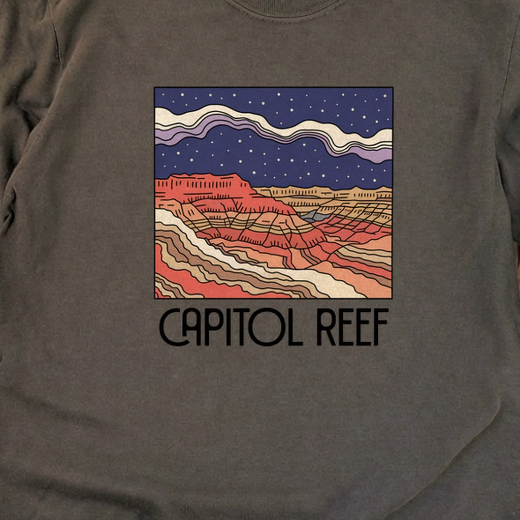 Capitol Reef National Park at Night Cotton Long Sleeve