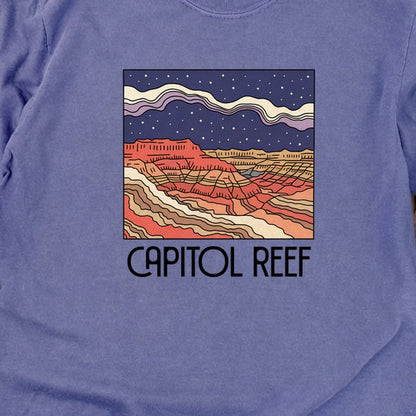Capitol Reef National Park at Night Cotton Long Sleeve