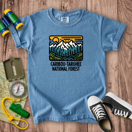 Caribou-Targhee National Forest Kids Cotton T-Shirt