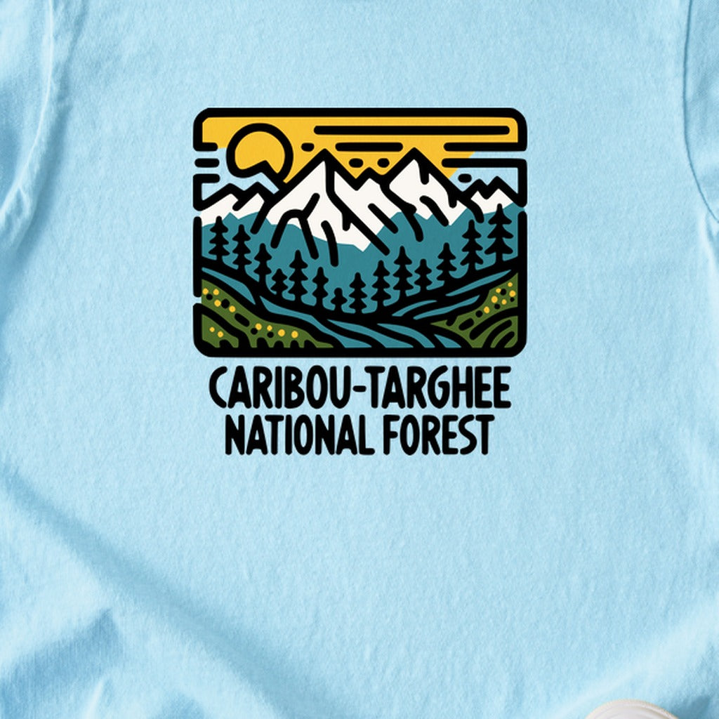 Caribou-Targhee National Forest Kids Cotton T-Shirt