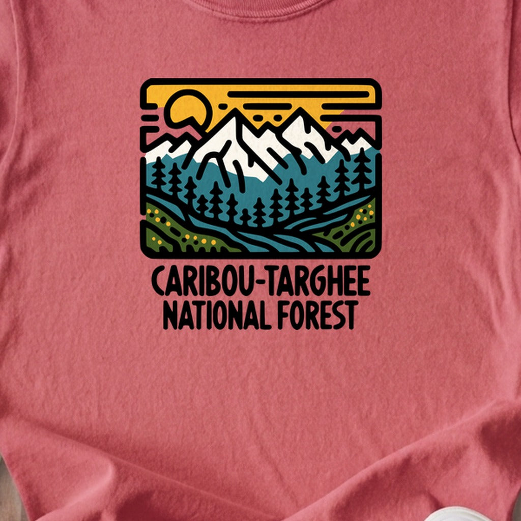 Caribou-Targhee National Forest Kids Cotton T-Shirt