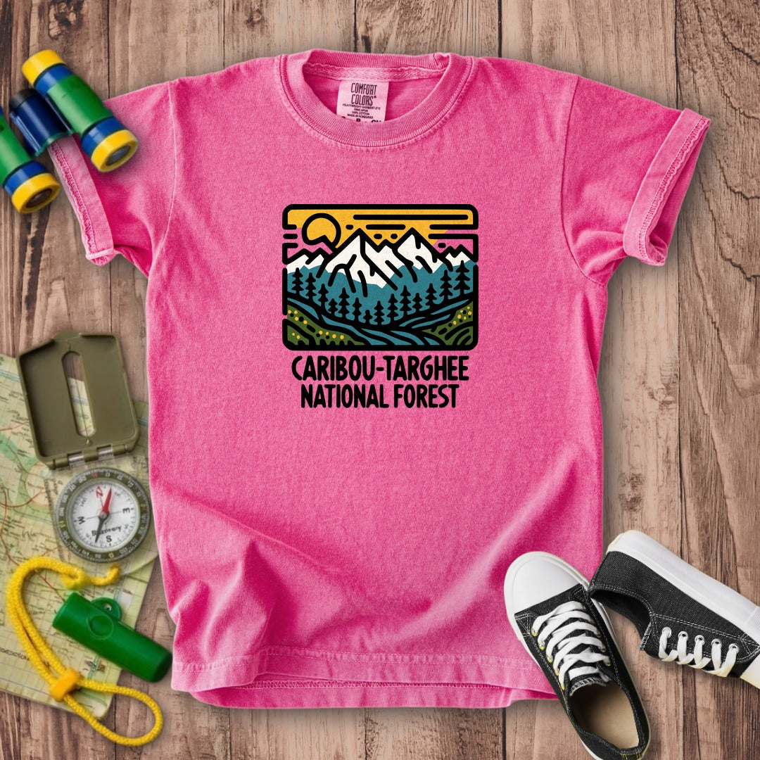 Caribou-Targhee National Forest Kids Cotton T-Shirt