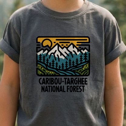 Caribou-Targhee National Forest Kids Cotton T-Shirt