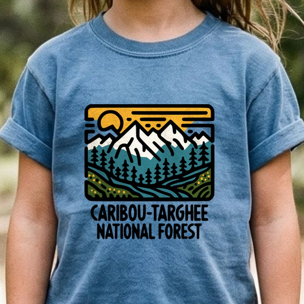 Caribou-Targhee National Forest Kids Cotton T-Shirt