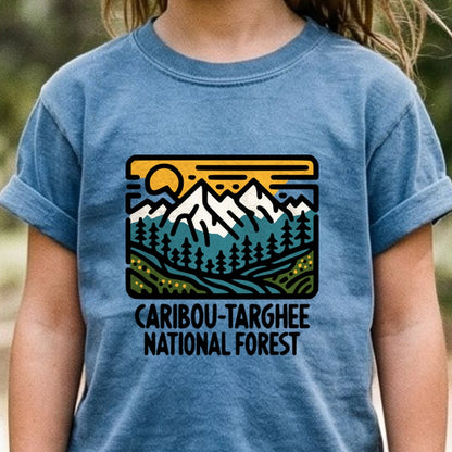 Caribou-Targhee National Forest Kids Cotton T-Shirt