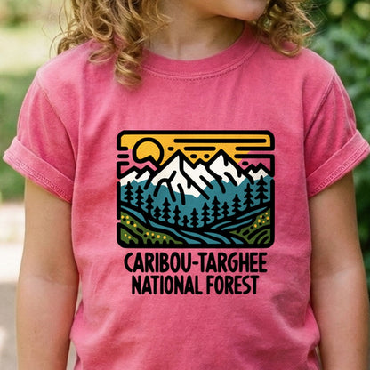 Caribou-Targhee National Forest Kids Cotton T-Shirt