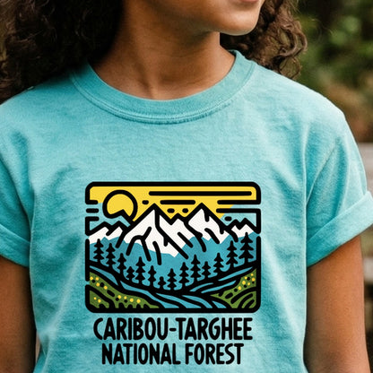Caribou-Targhee National Forest Kids Cotton T-Shirt