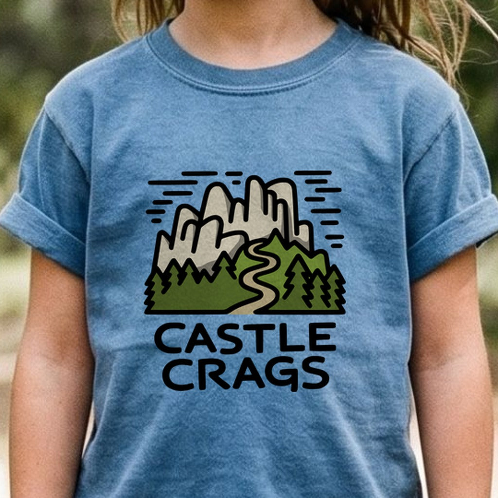 Castle Crags State Park Kids Cotton T-Shirt