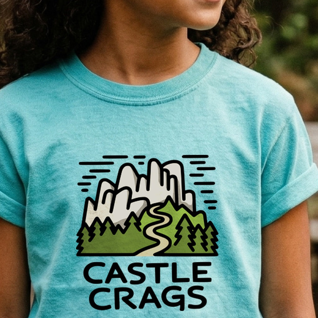 Castle Crags State Park Kids Cotton T-Shirt