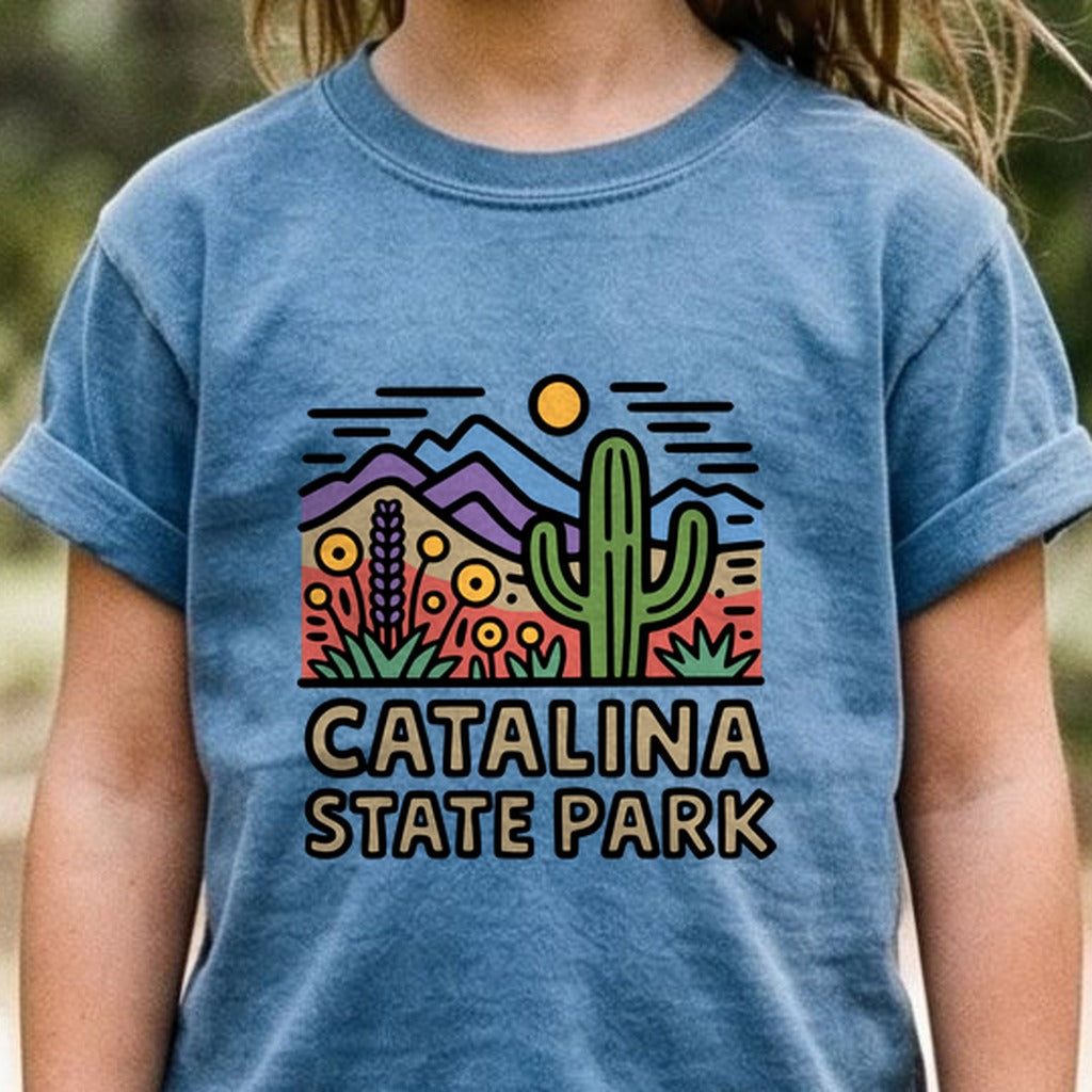 Catalina State Park Kids Cotton T-Shirt