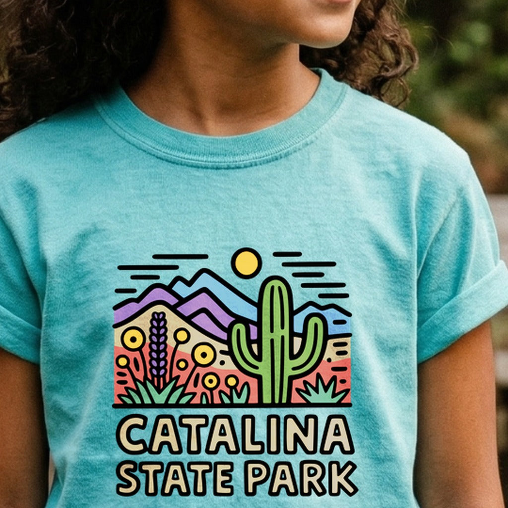 Catalina State Park Kids Cotton T-Shirt