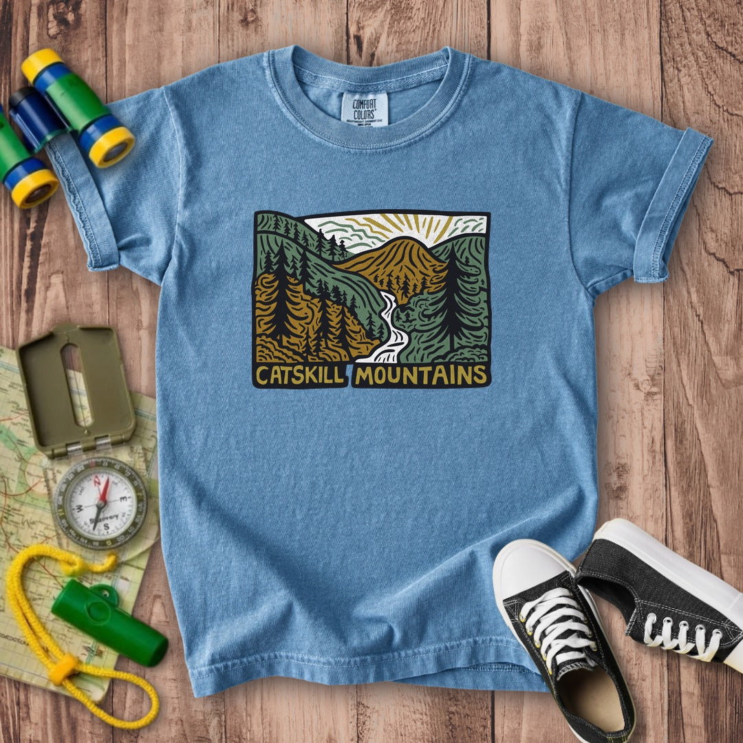 Catskill Mountains Kids Cotton T-Shirt