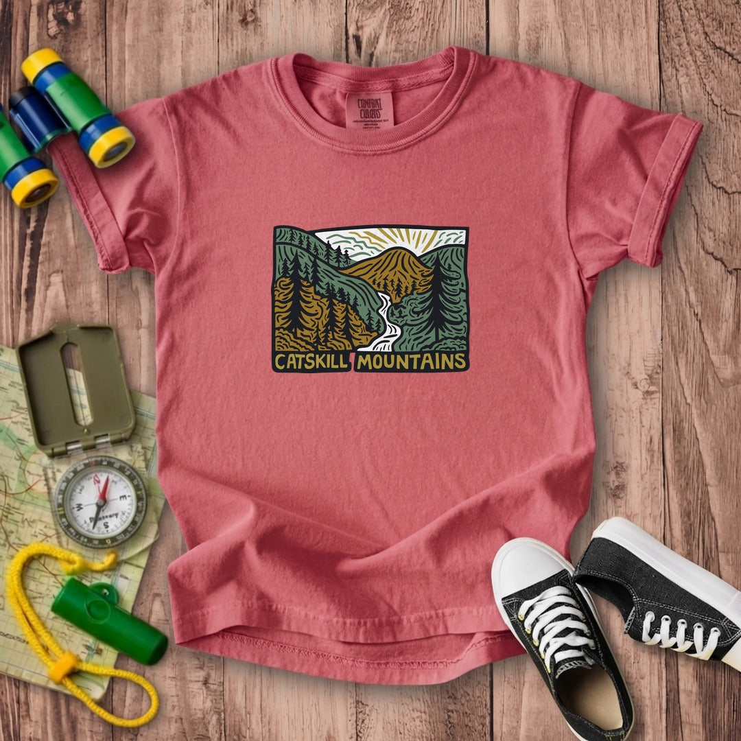 Catskill Mountains Kids Cotton T-Shirt