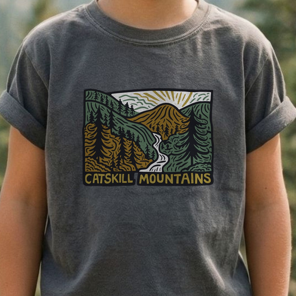 Catskill Mountains Kids Cotton T-Shirt