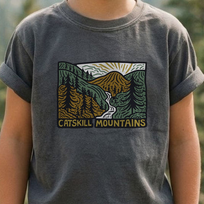 Catskill Mountains Kids Cotton T-Shirt