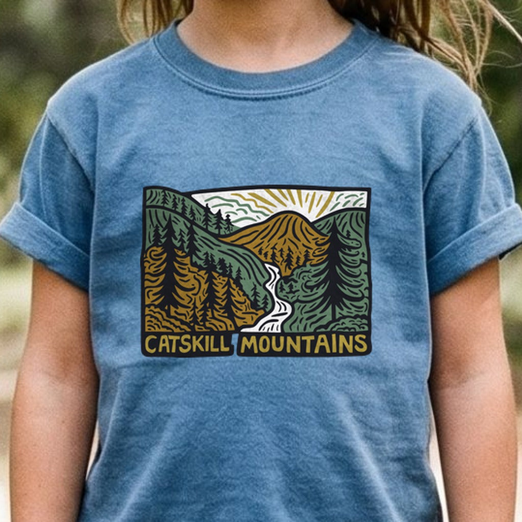 Catskill Mountains Kids Cotton T-Shirt