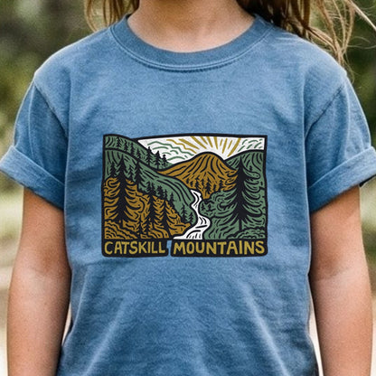 Catskill Mountains Kids Cotton T-Shirt