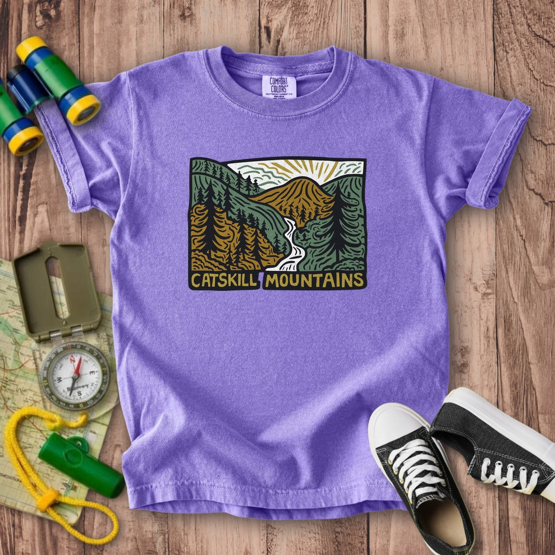Catskill Mountains Kids Cotton T-Shirt