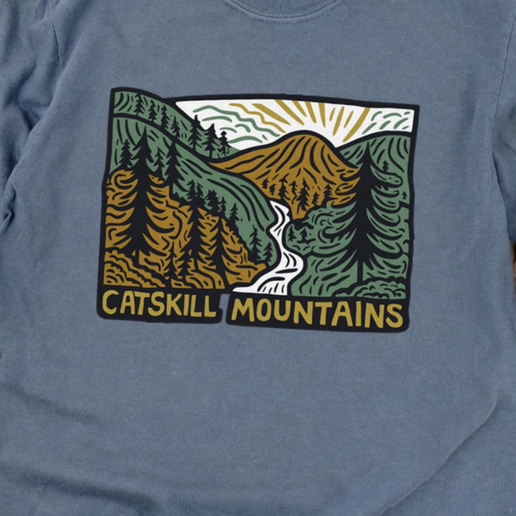 Catskill Mountains Cotton Long Sleeve