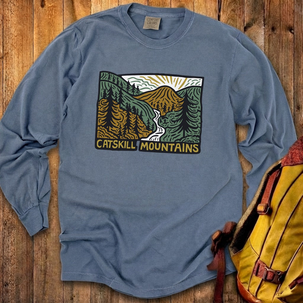 Catskill Mountains Cotton Long Sleeve