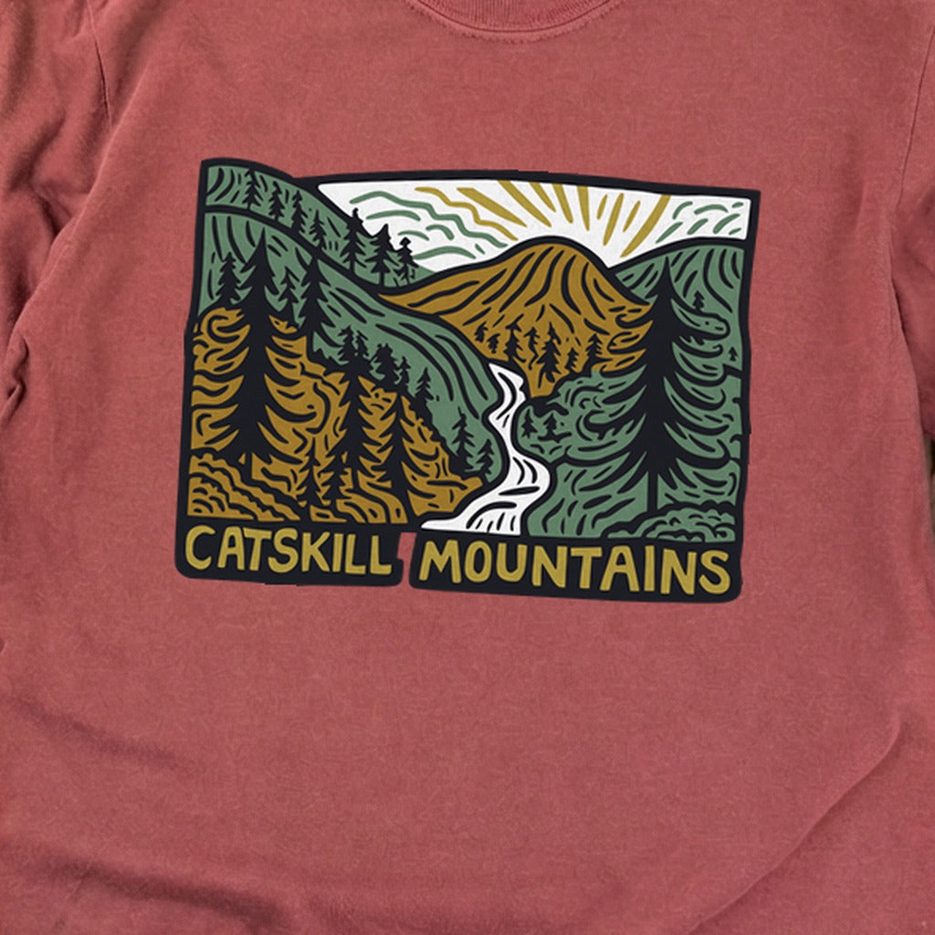 Catskill Mountains Cotton Long Sleeve