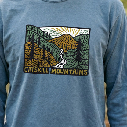 Catskill Mountains Cotton Long Sleeve
