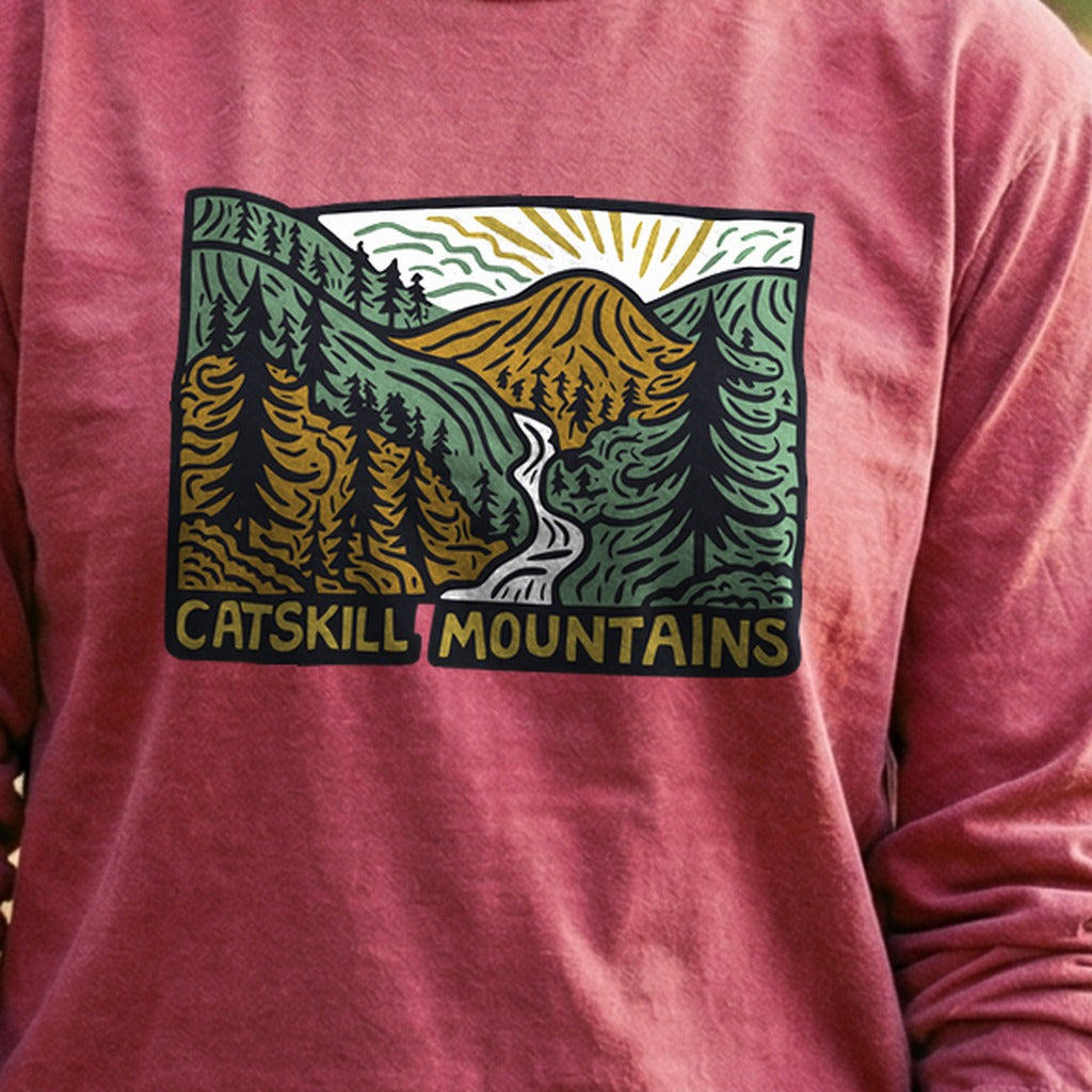 Catskill Mountains Cotton Long Sleeve