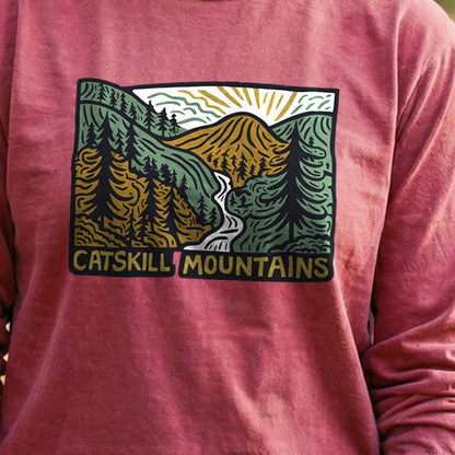 Catskill Mountains Cotton Long Sleeve