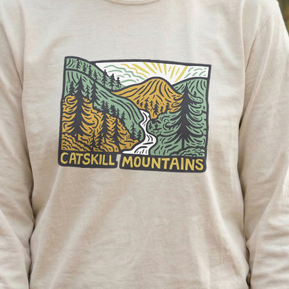 Catskill Mountains Cotton Long Sleeve