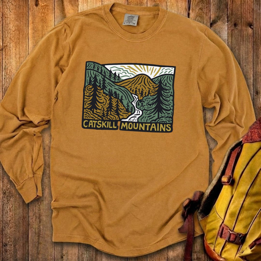 Catskill Mountains Cotton Long Sleeve