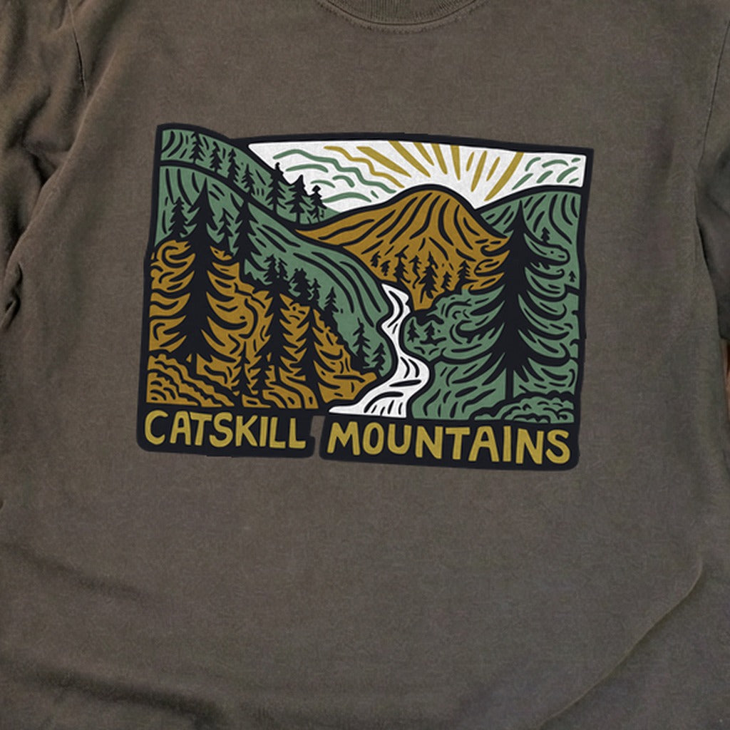 Catskill Mountains Cotton Long Sleeve